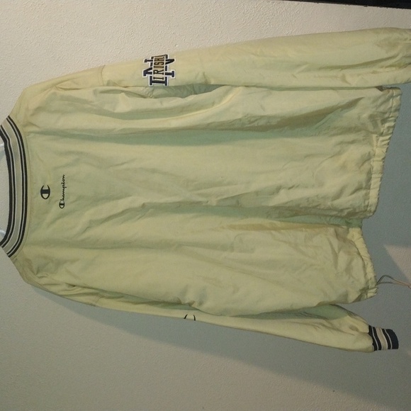 Vintage 90's Champion Notre Dame Pullover Windbreaker Jacket XL - Picture 5 of 7